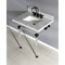 Kingston Brass 30X22 Marble Vanity Top W/ Acrylic Feet Combo, Marble/Black KVPB30MASQ0 - alternate 3